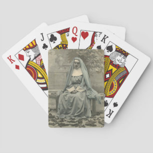 Baraja De Cartas monja hermosa