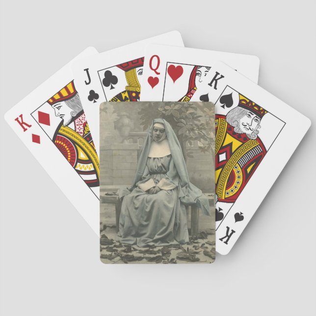 Baraja De Cartas monja hermosa (Reverso)