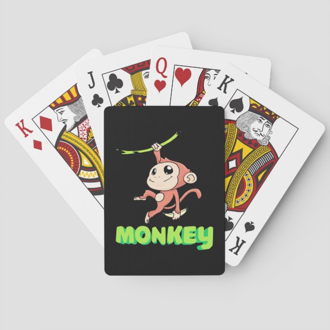Baraja De Cartas Monkey Banana (Reverso)