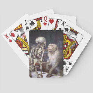 Baraja De Cartas Mono antes del esqueleto
