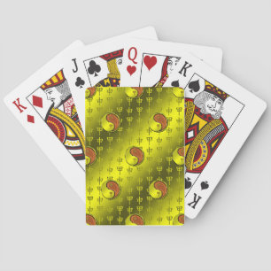 Baraja De Cartas Mono de Madera