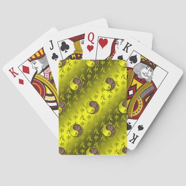 Baraja De Cartas Mono de Tierra (Reverso)