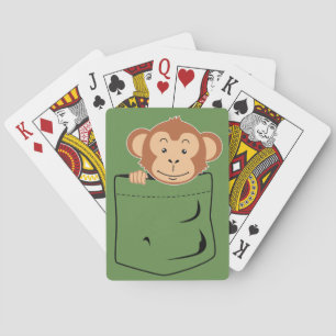Baraja De Cartas Mono en bolsillo