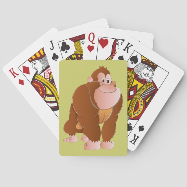 Baraja De Cartas Mono gorila ape (Reverso)
