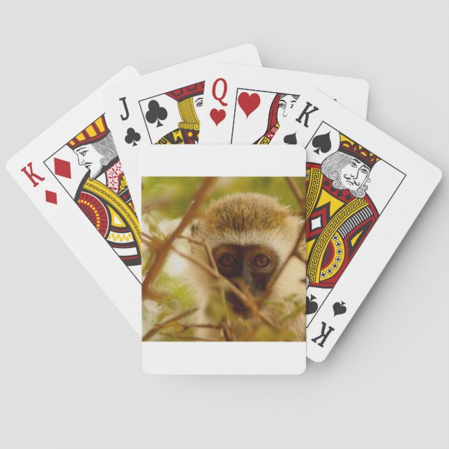 Baraja De Cartas Mono travieso. (Reverso)