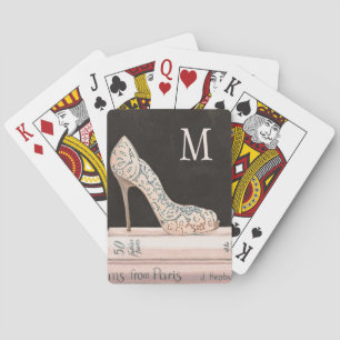 Baraja De Cartas Monogram   Wild Apple   Elegant High Heel Fashion