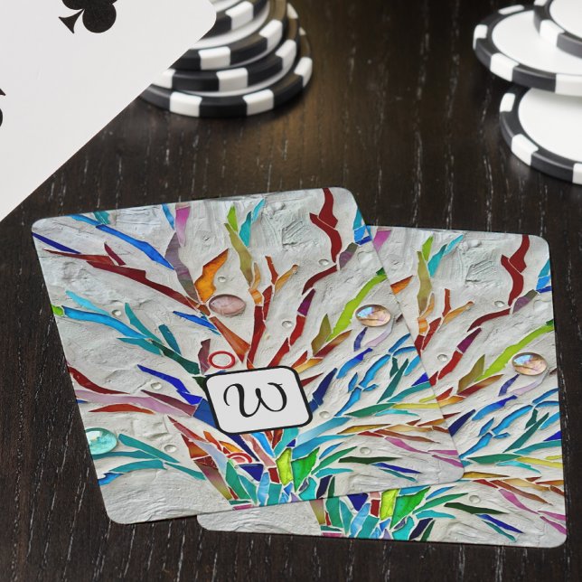 Baraja De Cartas Monograma Abstracto (Subido por el creador)