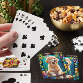 Baraja De Cartas Monograma de Golden Retriever Game
