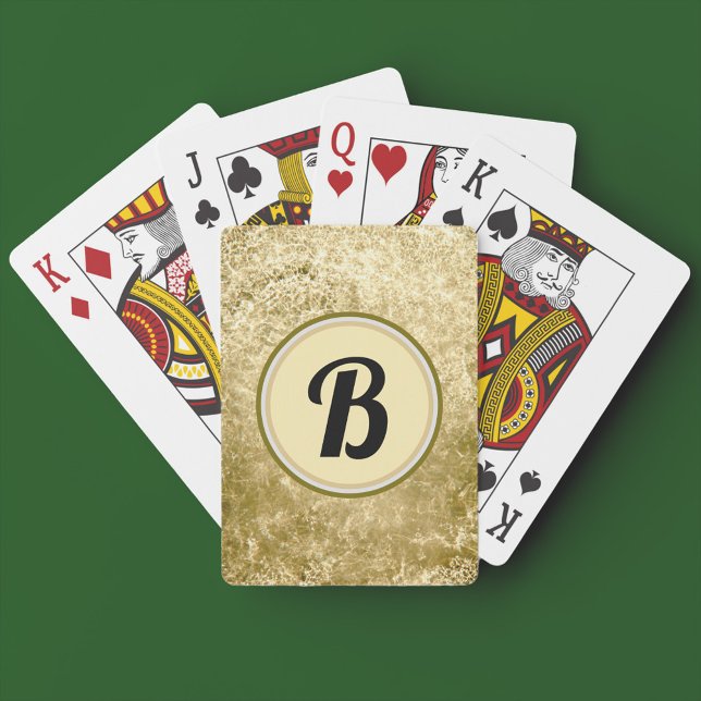 Baraja De Cartas Monograma de la caca de oro (Subido por el creador)