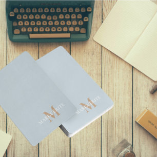 Baraja De Cartas Monograma de nombre personalizado