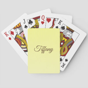 Baraja De Cartas Monograma de patrón amarillo de puntos blancos