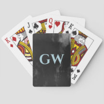 Monograma de resumen negro oscuro masculino