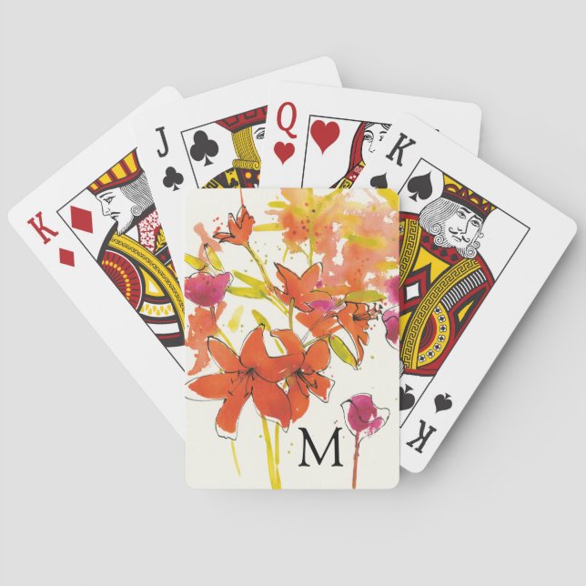Baraja De Cartas Monograma el | el ciruelo de Patty (Reverso)