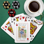 Baraja De Cartas Monograma Jugando Con Tarjeta De Fotos Boda Guarda<br><div class="desc">Celebre con estilo esta elegante y muy moderna boda, salve las cartas de juego de dátiles. Este diseño es fácil de personalizar con su redacción y foto y sus invitados estarán encantados cuando reciban estas fechas únicas, excepto las que pueden usar en los próximos años. La K & Q de...</div>