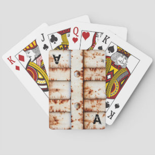 Baraja De Cartas Monograma Rusty Metalizado