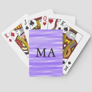 Baraja De Cartas Monograma simple añada su letra de nombre man mini