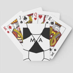 Baraja De Cartas Monograma simple añada su letra de nombre man mini