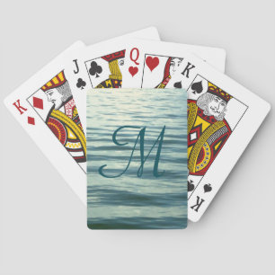 Baraja De Cartas Monogramado del Mar de la Luna