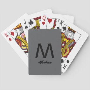 Baraja De Cartas Monogramas Bridesmaid Groomsman Boda Regalo Favor