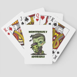 Baraja De Cartas Monstruo de Frankenstein con plushie