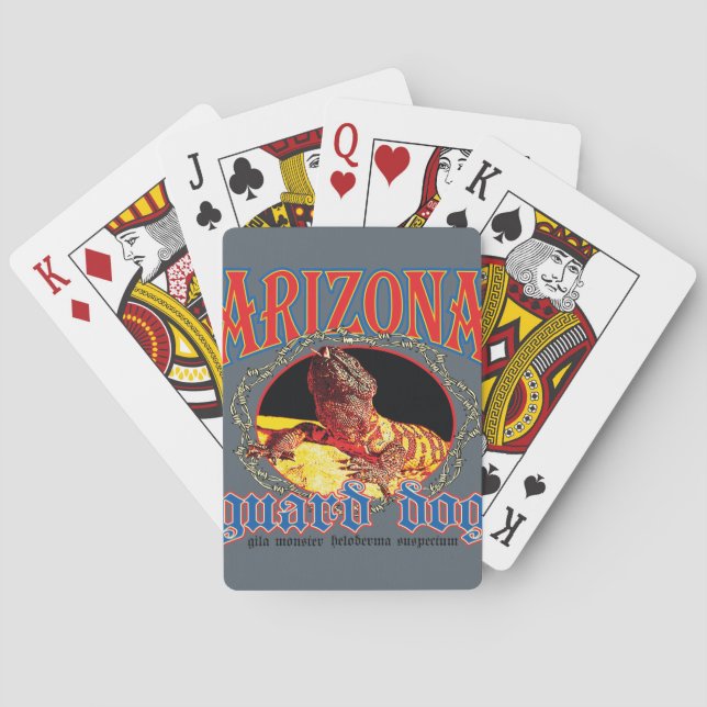 Baraja De Cartas Monstruo de Gila de Arizona (Reverso)