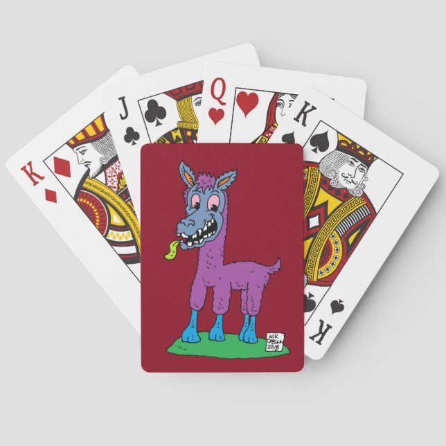 Baraja De Cartas Monstruo de la llama de Silly (Reverso)