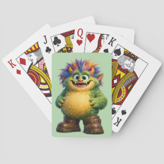 Baraja De Cartas Monstruo Divertido Verde