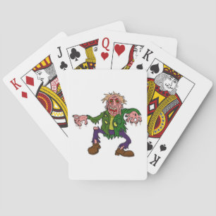 Baraja De Cartas Monstruo Zombie Verde de Halloween