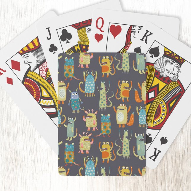 Baraja De Cartas Monstruos de Cute (Fun monster pattern art playing cards)