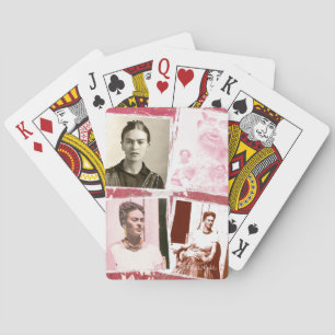 Baraja De Cartas Montaje de la foto de Frida Kahlo