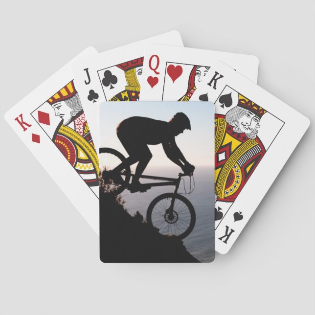 Baraja De Cartas Montaña Bike Rider. Cabeza de leones, Ciudad del C (Reverso)