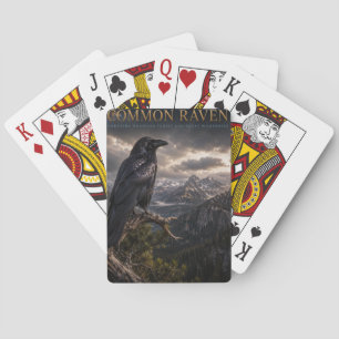 Baraja De Cartas Montaña Common Raven Wilderness ANIMALES Póker