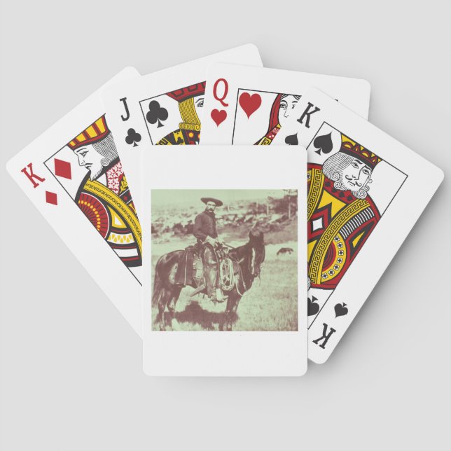 Baraja De Cartas Montana Cowboy, c.1880 (foto de abajo) (Reverso)