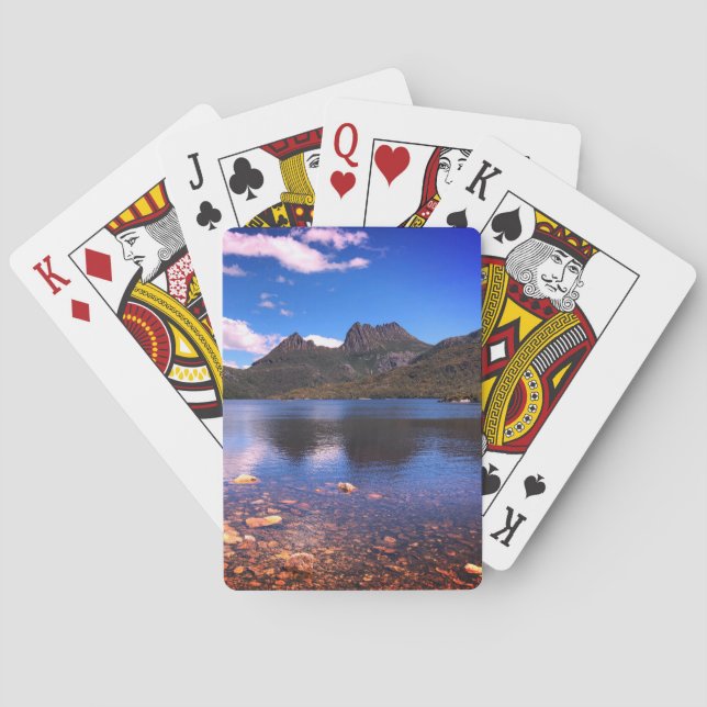 Baraja De Cartas montaña de cuna (Reverso)
