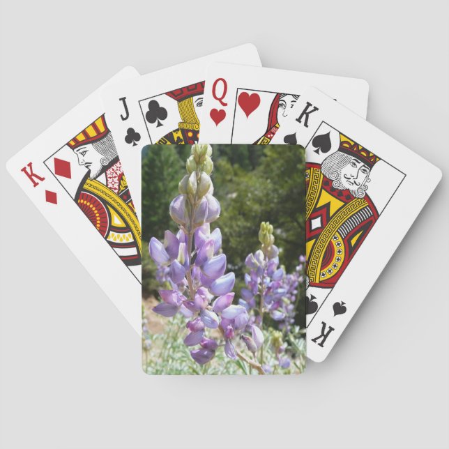 Baraja De Cartas Montaña Lupins en Yosemite (Reverso)