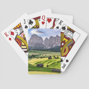 Baraja De Cartas Montañas de la dolomía de Seiser Alm el  , Italia