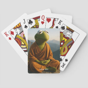 Baraja De Cartas Montañas de rana monje fantásticas y lindas