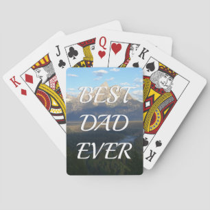 Baraja De Cartas Montañas Jackson Hole mejor papá jamás