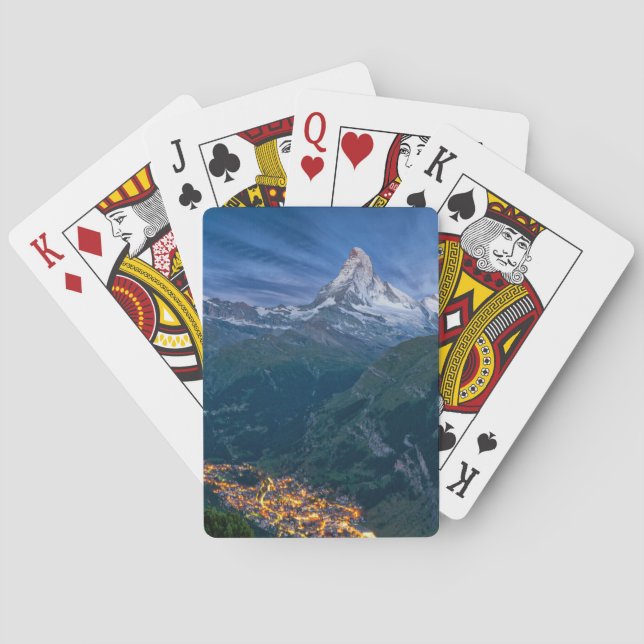 Baraja De Cartas Montañas | Matterhorn, Zermatt, Alpes suizos (Reverso)