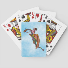Baraja De Cartas Montando el dragón arcoiris