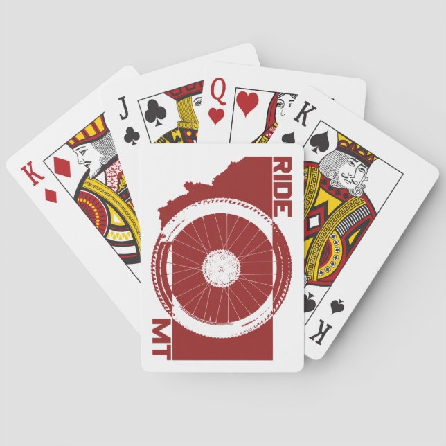 Baraja De Cartas Montar en Montana (Reverso)