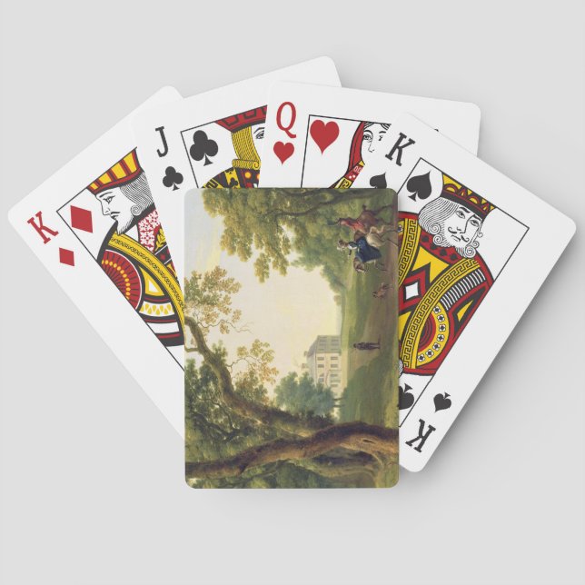 Baraja De Cartas Monte a Kennedy, condado Wicklow, Irlanda, 1785 (Reverso)