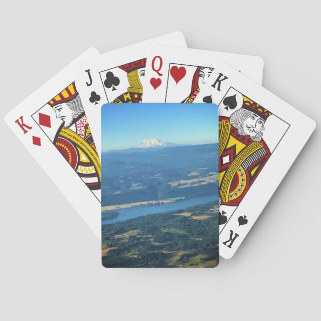 Baraja De Cartas Monte Adams, Washington (Reverso)