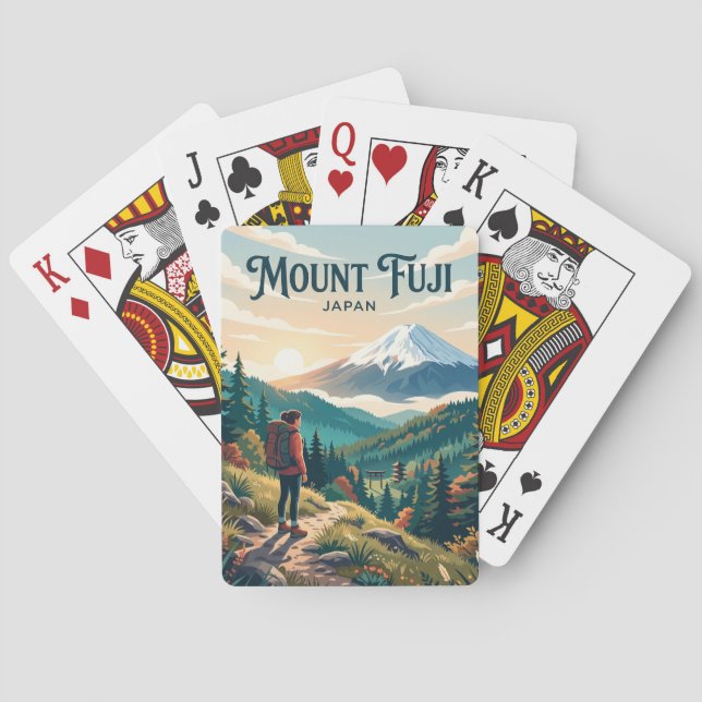 Baraja De Cartas Monte Fuji Japón (Reverso)