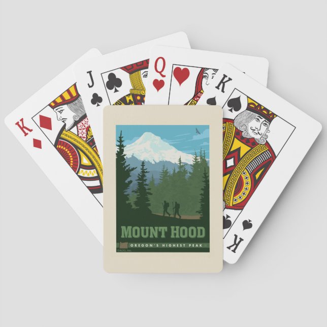 Baraja De Cartas Monte Hood | Oregon (Reverso)