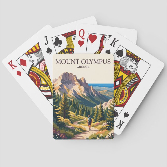 Baraja De Cartas Monte Olimpo Grecia (Reverso)