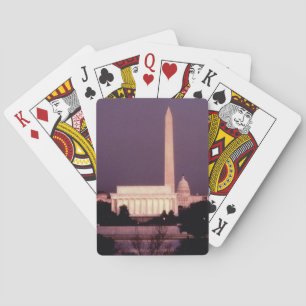 Baraja De Cartas Monumento a Washington, el Capitolio y Jefferson