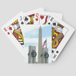 Baraja De Cartas Monumento a Washington y Memorial de la Segunda Gu