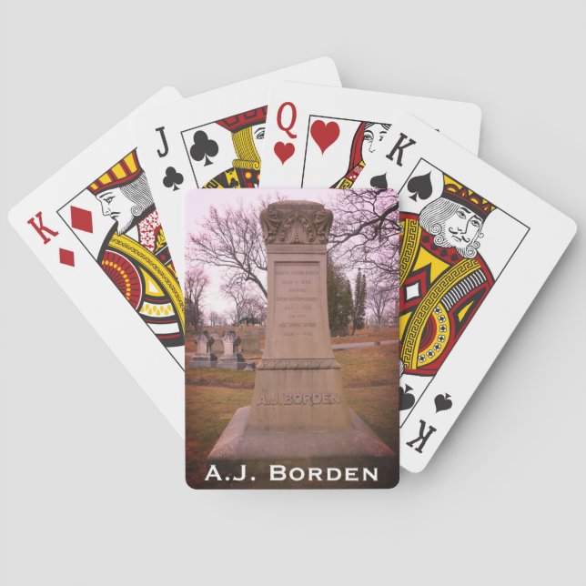 Baraja De Cartas Monumento Borden, río Caído, MAMÁES - A.J. Borden (Reverso)