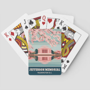 Baraja De Cartas Monumento conmemorativo de Viajes de Vintage Jeffe